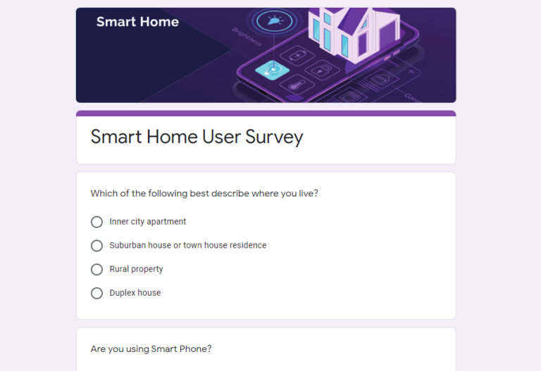 We started our research by sending out Google Form Survey to our targeted users. We discovered that most of the smart phone users want to control their appliance securely from anywhere and get important alerts inform of notifications in an understandable way